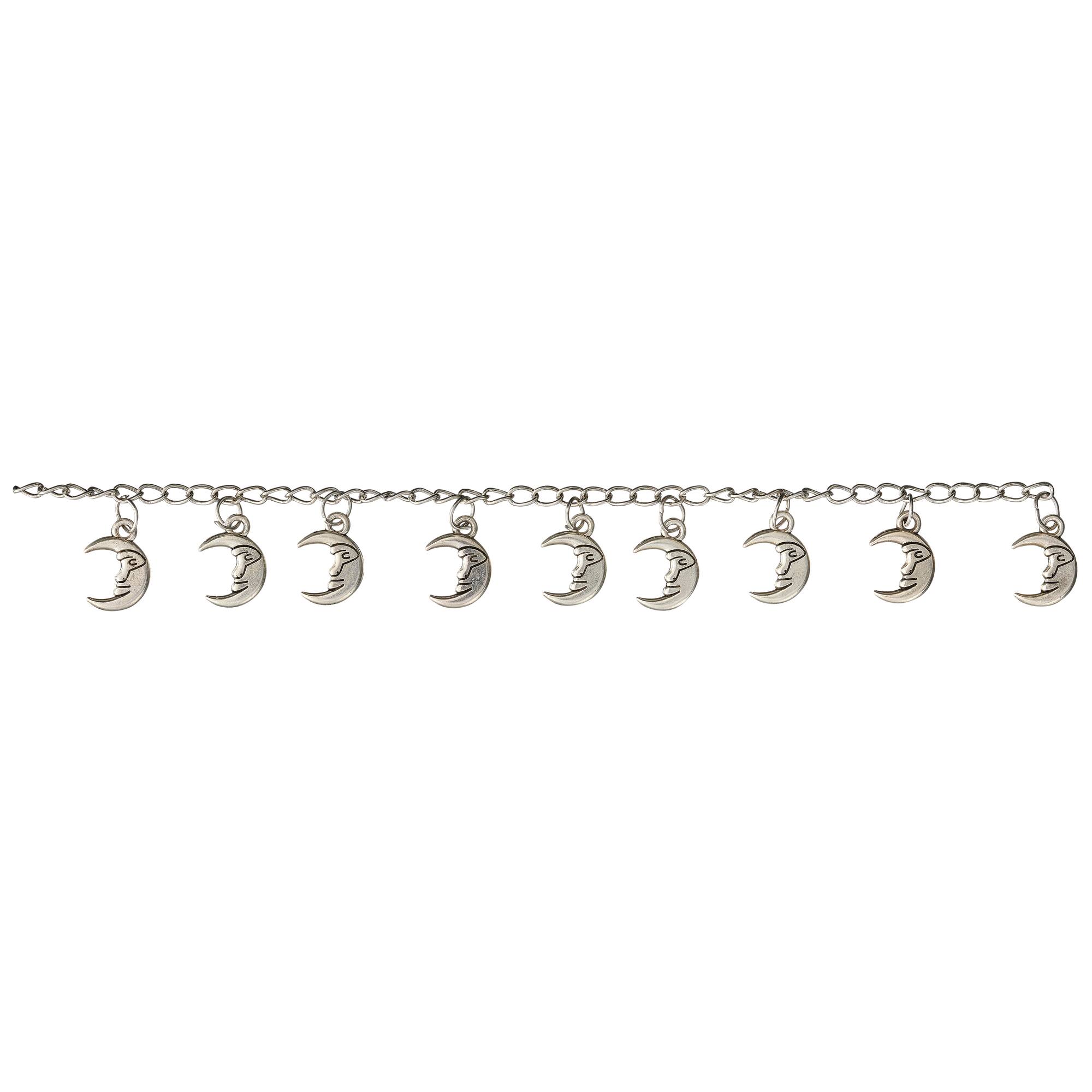 Silver Metal Moon Charms, 16mm by Bead Landing™